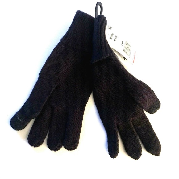 Steve Madden Accessories - Steve Madden for Macys EZ Tap Touchscreen Gloves Black Knit NWT $18